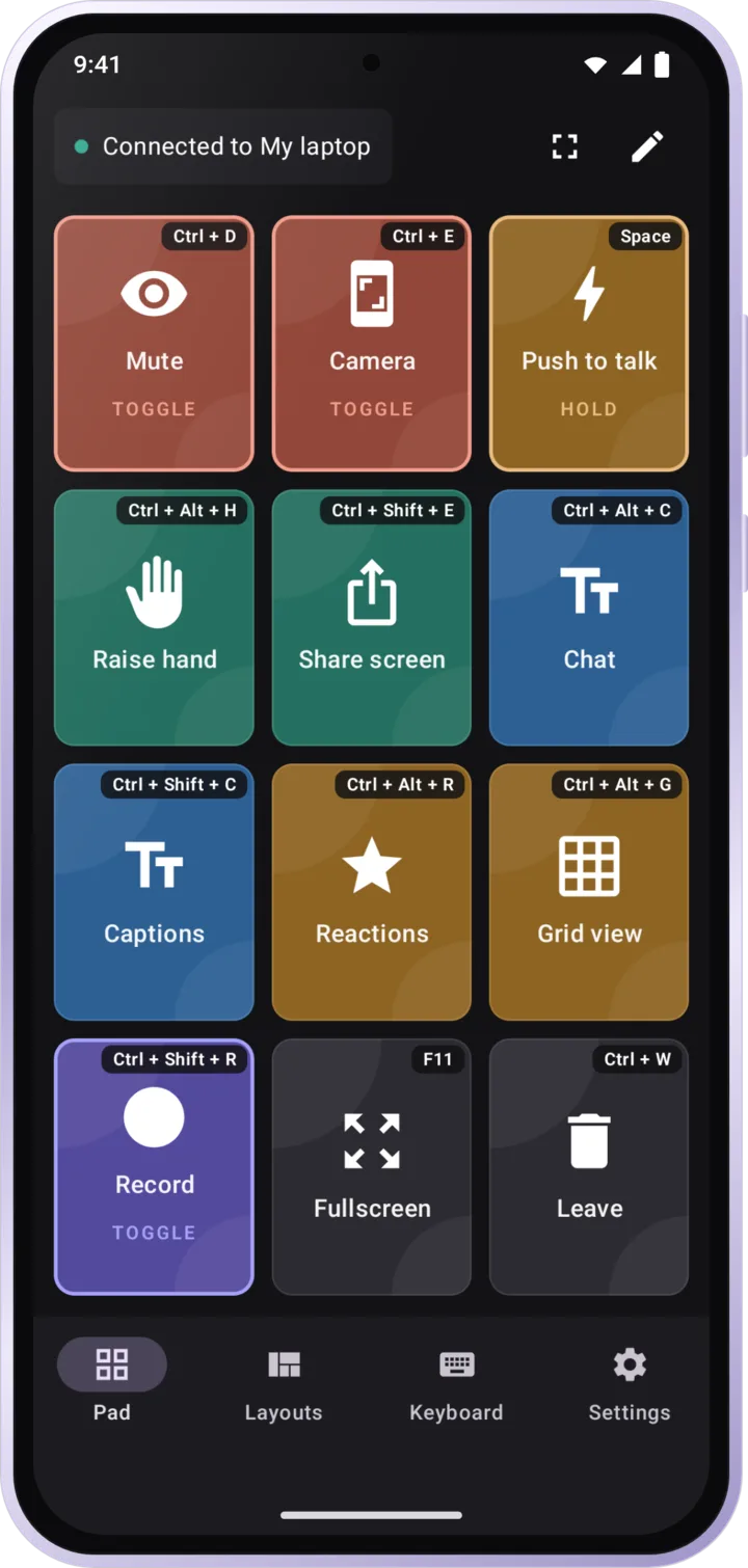 ZexDeck macros marked Toggle and Hold