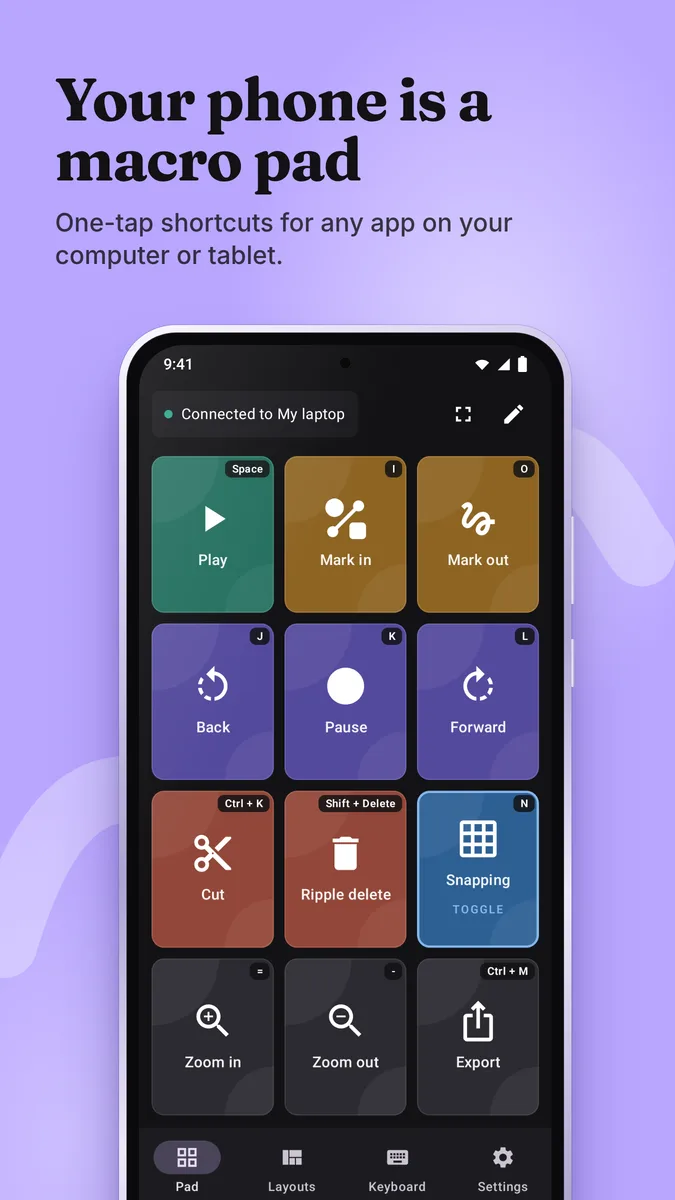 Your phone is a macro pad