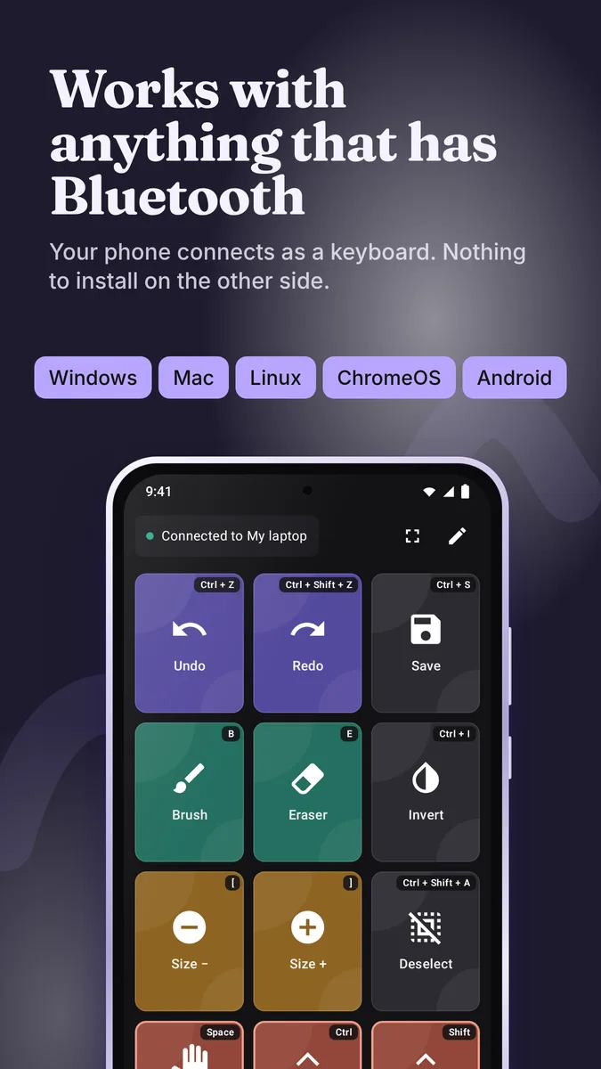 Works with anything that has Bluetooth